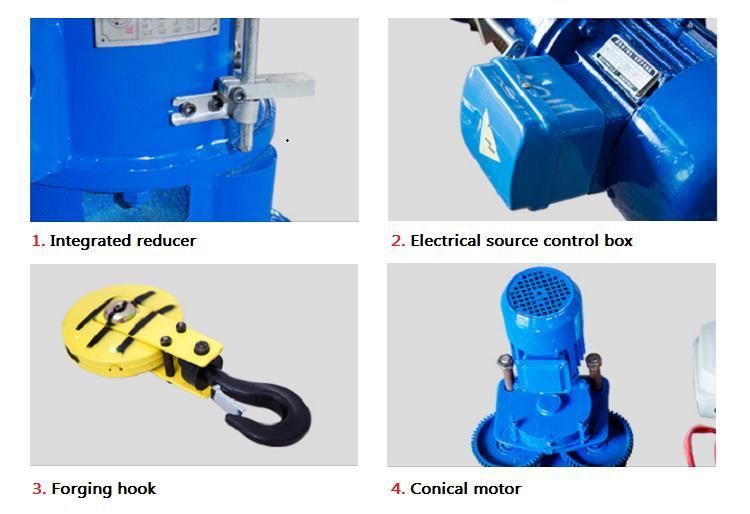 Single Speed Single Motor Electric Wire Rope Hoist