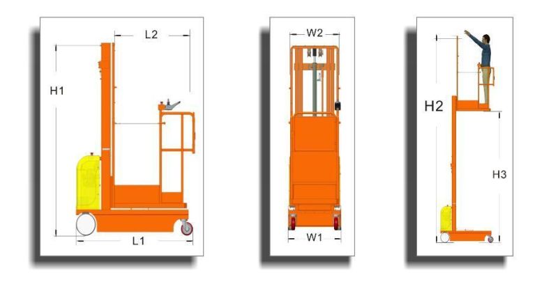 Full Stock Order Picker Lift Electric