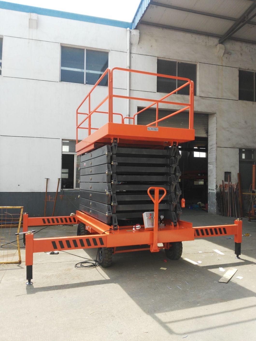 18m Aerial Vertical Rising Working Mobile Scissor Lift