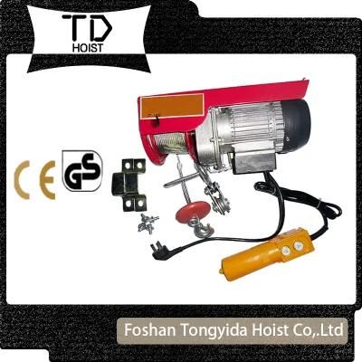 Manufacturer PA Type Portable 500kg Wire Rope Mini Electric Hoist, Mini Electric Hoist 1000kg Electric Hoist