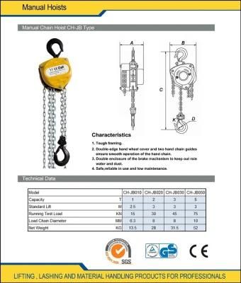 1 Ton to 5 Ton Chain Lift Hoist