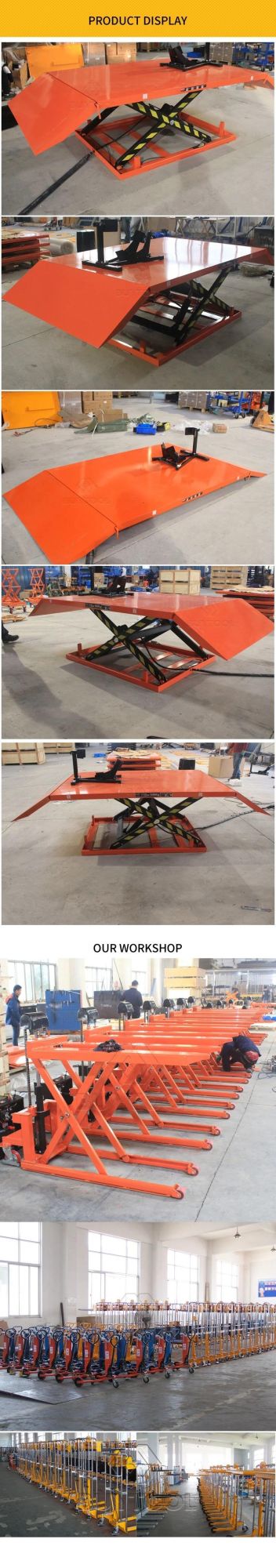 Hydraulic Driven 1000 Lbs Motorcycle Scissor Lift Table
