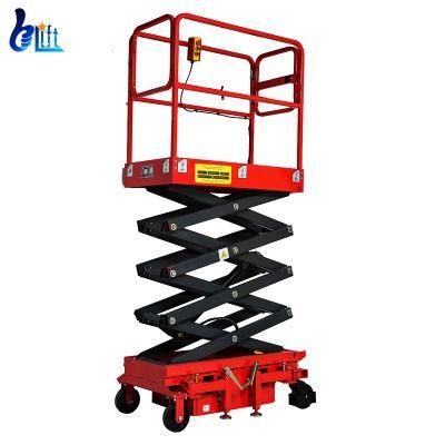 V 5m Small Aerial Work Lift Platform Semi Electirc Scissor Lift