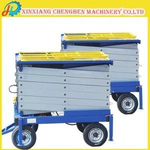 Strong Material Mobile Ladder Work Platform with Anti-Skid Table