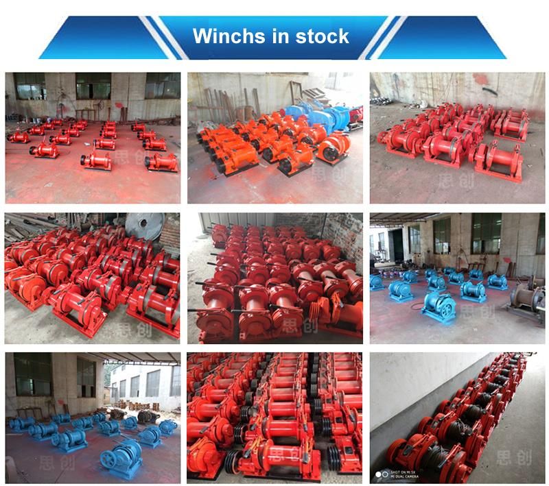 Wire Rope Lifting Towing Anchor Electric Windlass Hydraulic Winch