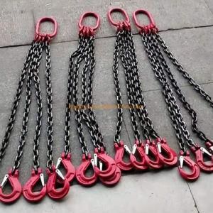 High Strength Four Legs Lifting Chain Sling with Clevis Hook