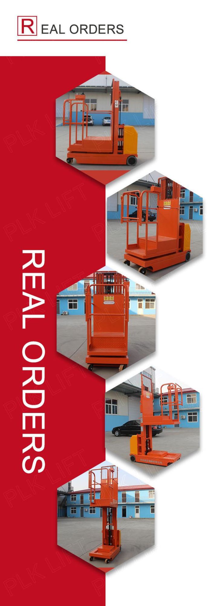 2.7-4.5m Electric Hydraulic Warehouse Lift Automatic