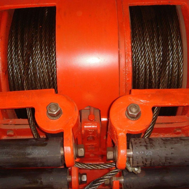 2jp-15 Double Drum Scraper Winch with Scraper Bucket and Pulley