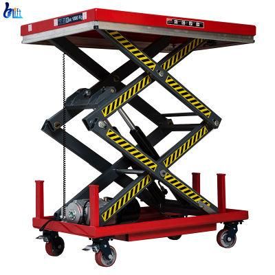 1.3m Platform Load 1000kg Custom Lifting Equipment Cargo Stationary Scissor Car Lift