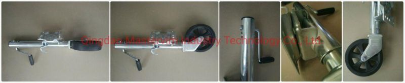 Handle Portable Jockey Wheels Jack with Galvanized Tube