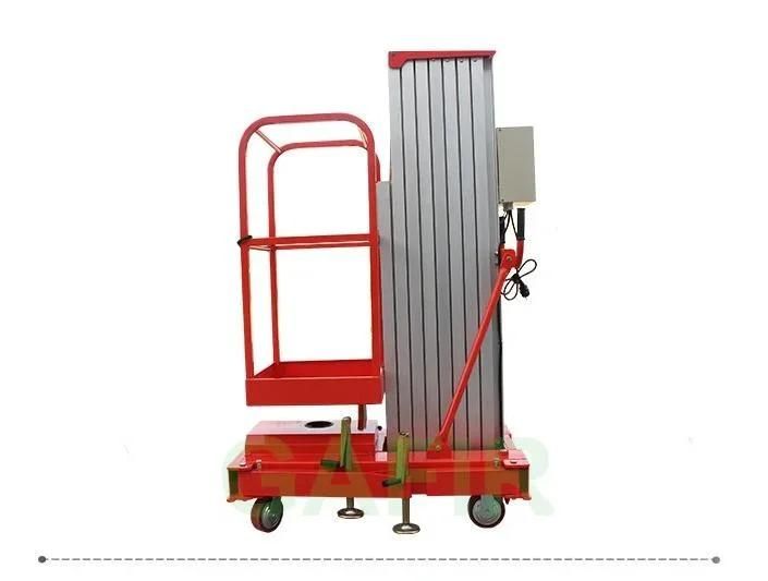 Economic Single Mast Lift Aluminum Personal Lift Cylinder Lifter with CE