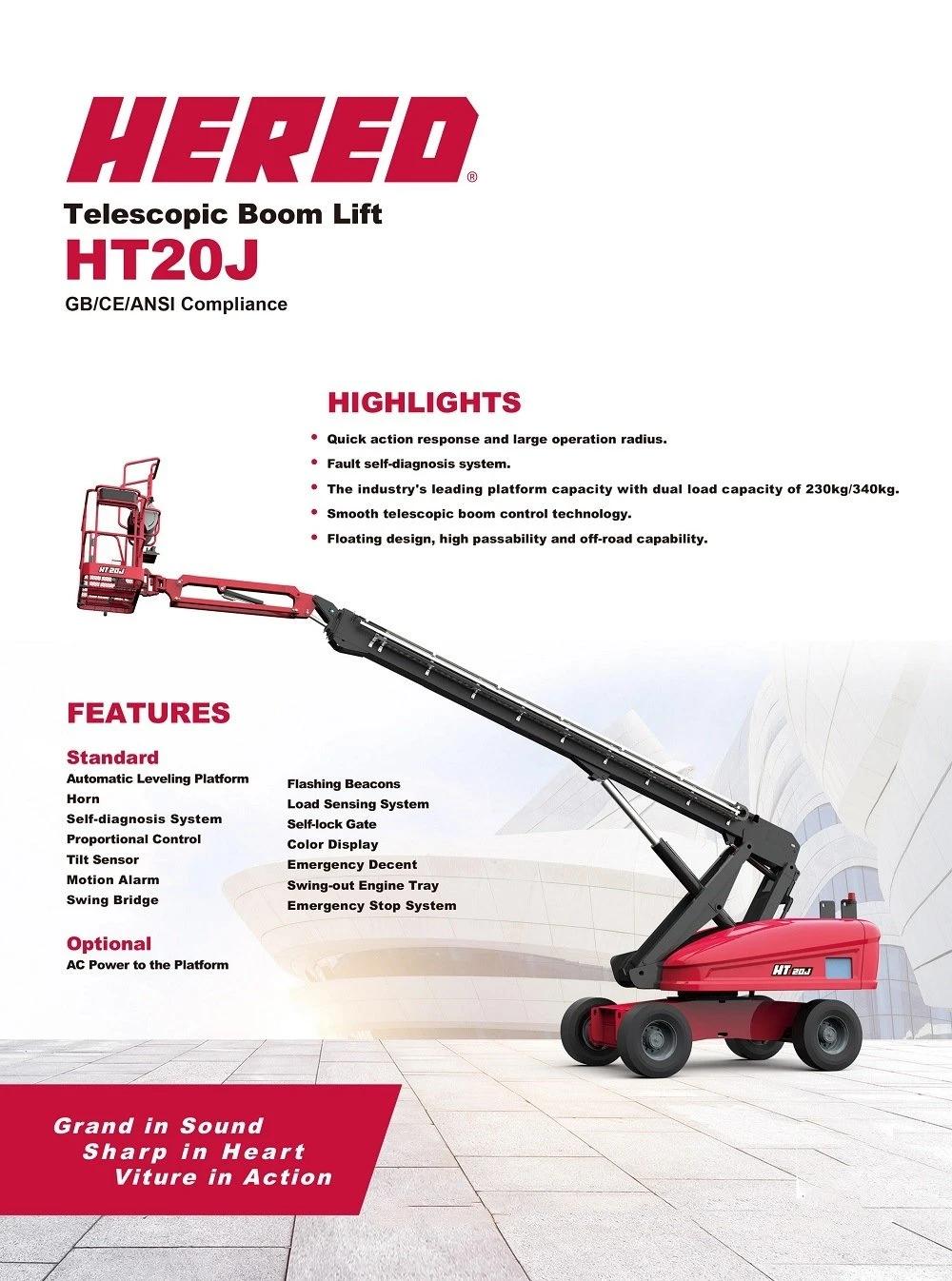 Diesel and Battery Power Boom Lift Crank Arm Man Lift Aerial Work Boom Lift Platform