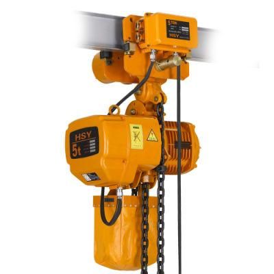 High Quality 1t 2t 3t 6m Double Chain 380V Three Phase Electric Chain Hoist