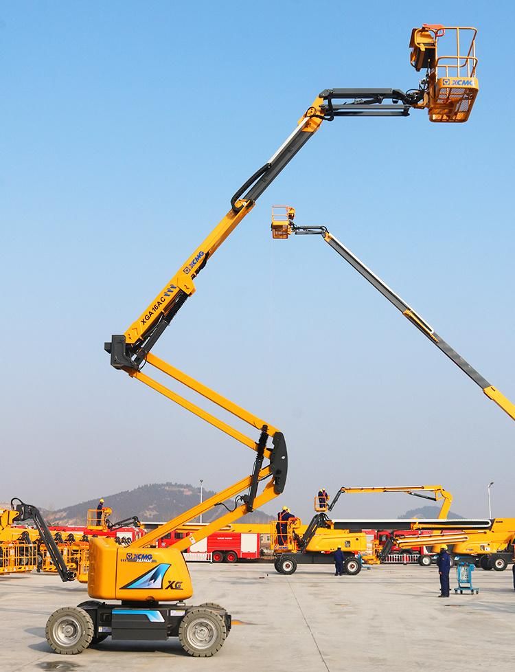 XCMG Folding Arm Working Platform Xga16AC China 16m Towable Boom Lift Platform for Sale