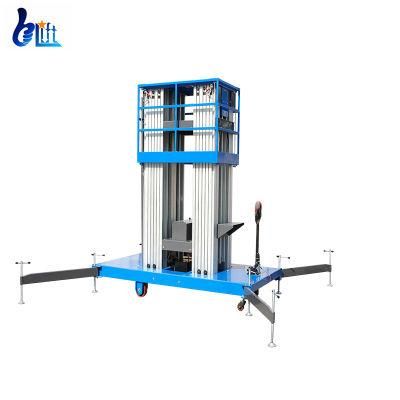 Hydraulic Electric Mobile Lifter Aluminium Alloy Man Lift