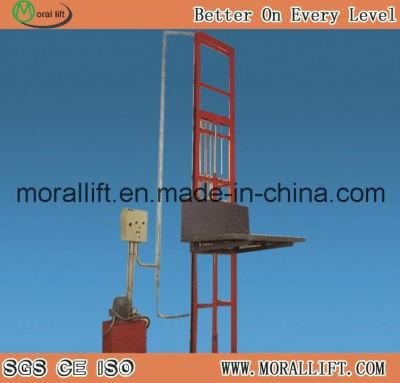 Single Mast Vertical Platform Lift Freight Elevator