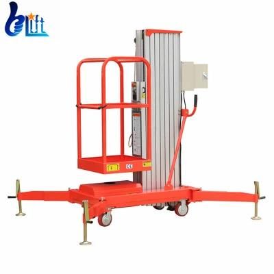 130kg-150kg Single Mast Aluminum Lifter Aerial Work Platform Lift