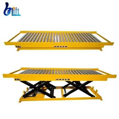 CE Approved Customized Workshop Electric Hydraulic Lift Table with Roller