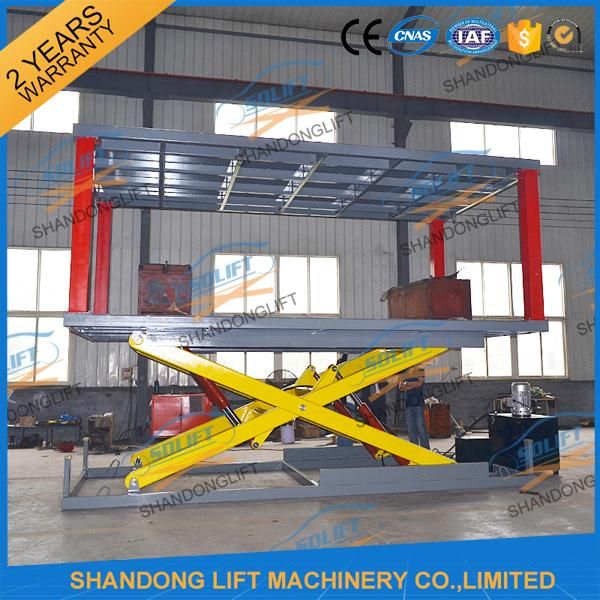 Electric Hydraulic Scissor Car Lift in Ground with TUV