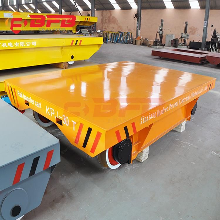 China Electric Cable Drum Power Heavy Pipe Handling Hydraulic Scissor Lift Transfer Cart on Rails