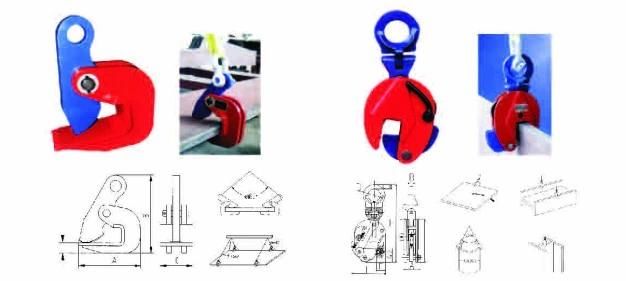 Vertical Forged Drop Plate Clamp of Steel, Vertical Lifting Clamp