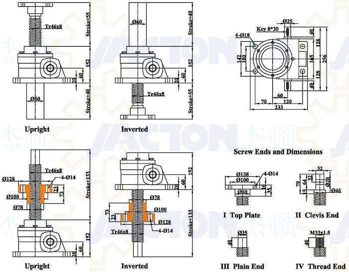 10 Ton Acme Screw Jack