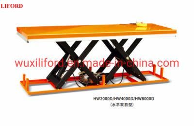 Large Size Stationary Electric Hydraulic Pump Lift Table Hw Series