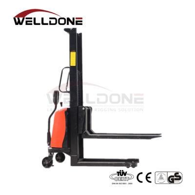 Material Handing Lifting Hand Battery Manual Hydraulic Telescopic Mini Electric Pallet Telehandler Handle Equipment Forklift Truck