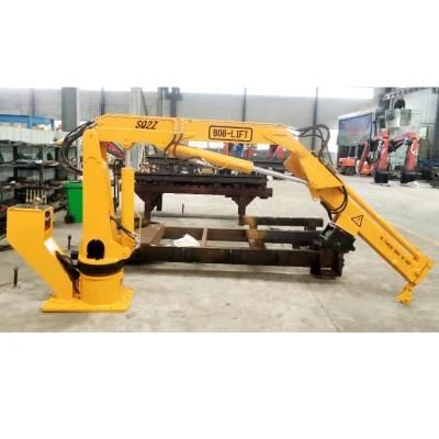 Electric Hydraulic Mini Crane 2 Ton Marine Crane Davit Sq2za1