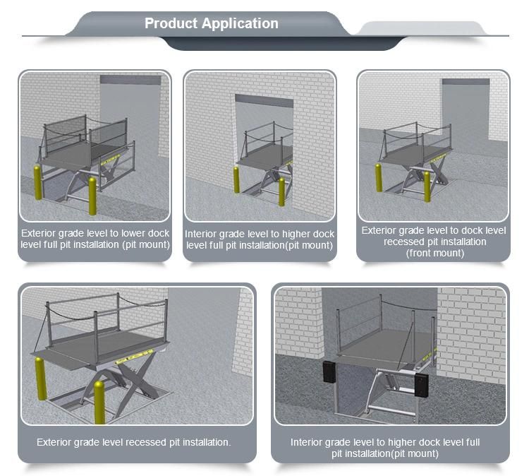 Free Spare Parts and 24h Online Service Hydraulic Cargo Scissor Lift Platform