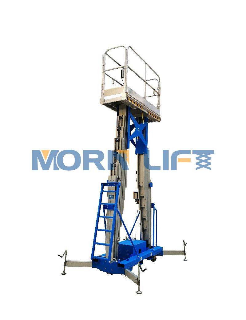 14m Vertical Double Past Aluminum Alloy Lift