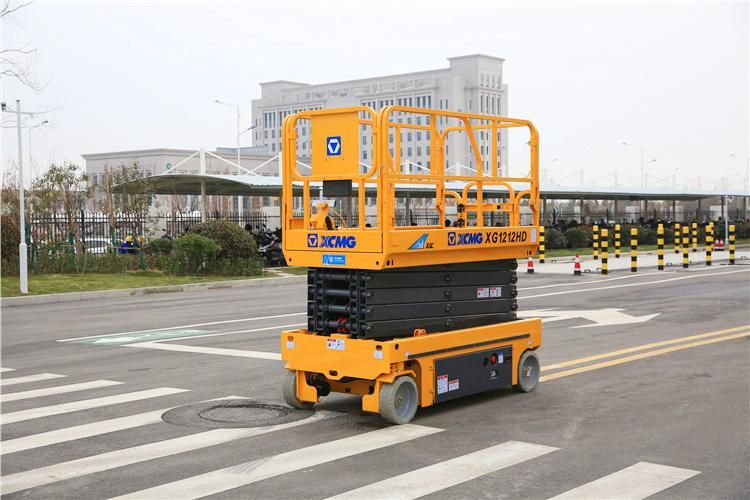 XCMG Manufacturer 8m -16m Small Aerial Platform Electric Hydraulic Mobile Scissor Lift for Sale