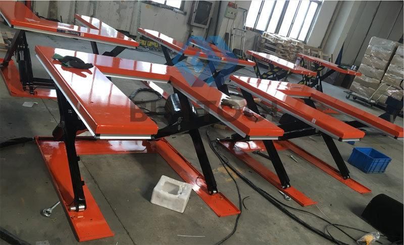 1000kg 1500kg U Shape Scissor Lift Trolley Stationary Electric Lift Table