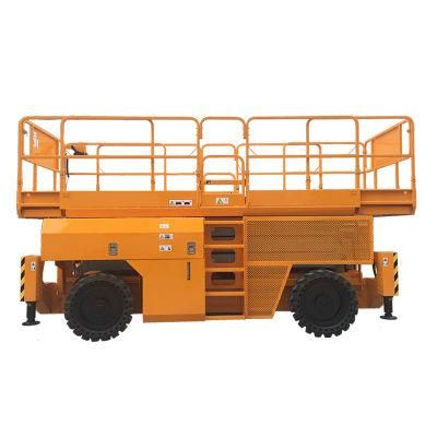 Small Track Crawler Rough Terrain Battery Powered Self Propelled Scissor Lift