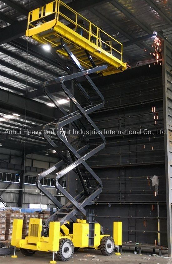 Sunward Cross Country Scissor Type Aerial Working Platform Swsl1623rt for Sale