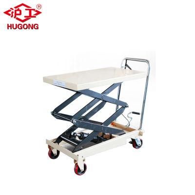 1000kg Manual Operation Hydraulic Mini Lifter Double Scissor Lifter/Food Pedal Hydraulic Trolley