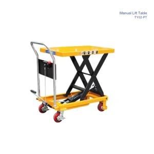 Manual Hydraulic Mobile Scissors Lifting Platform / Lift Table / Truck