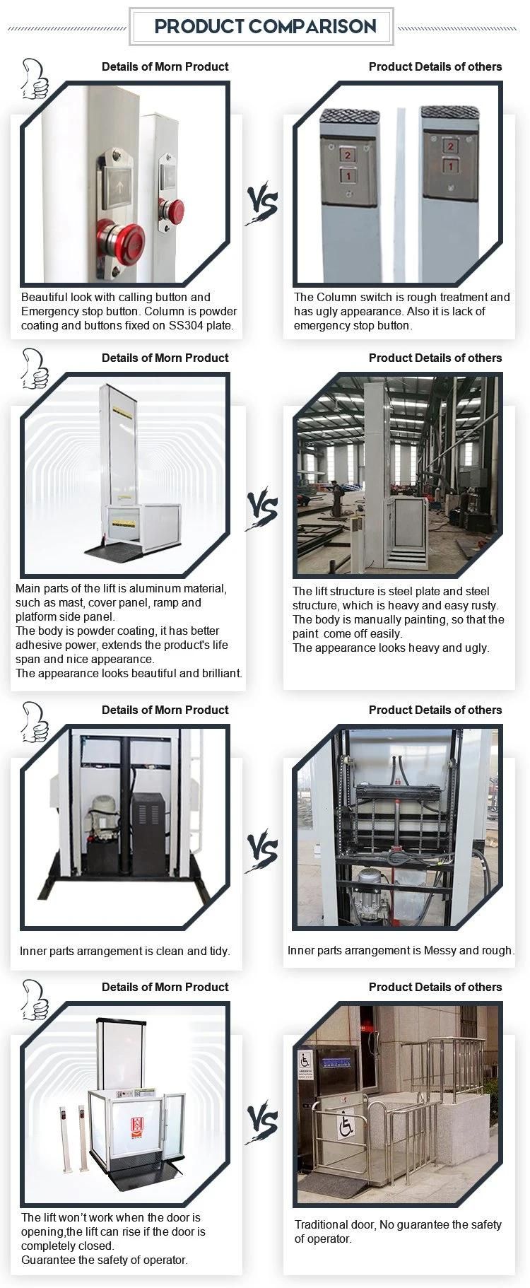 Small Hydraulic Home Lift Elevator for Disable People