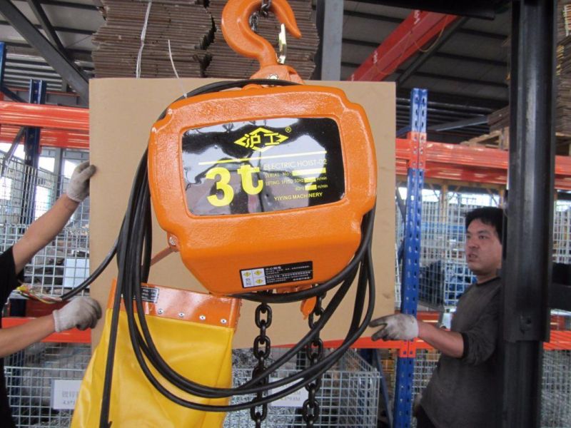 3t Small Electric Hoist with Trolley