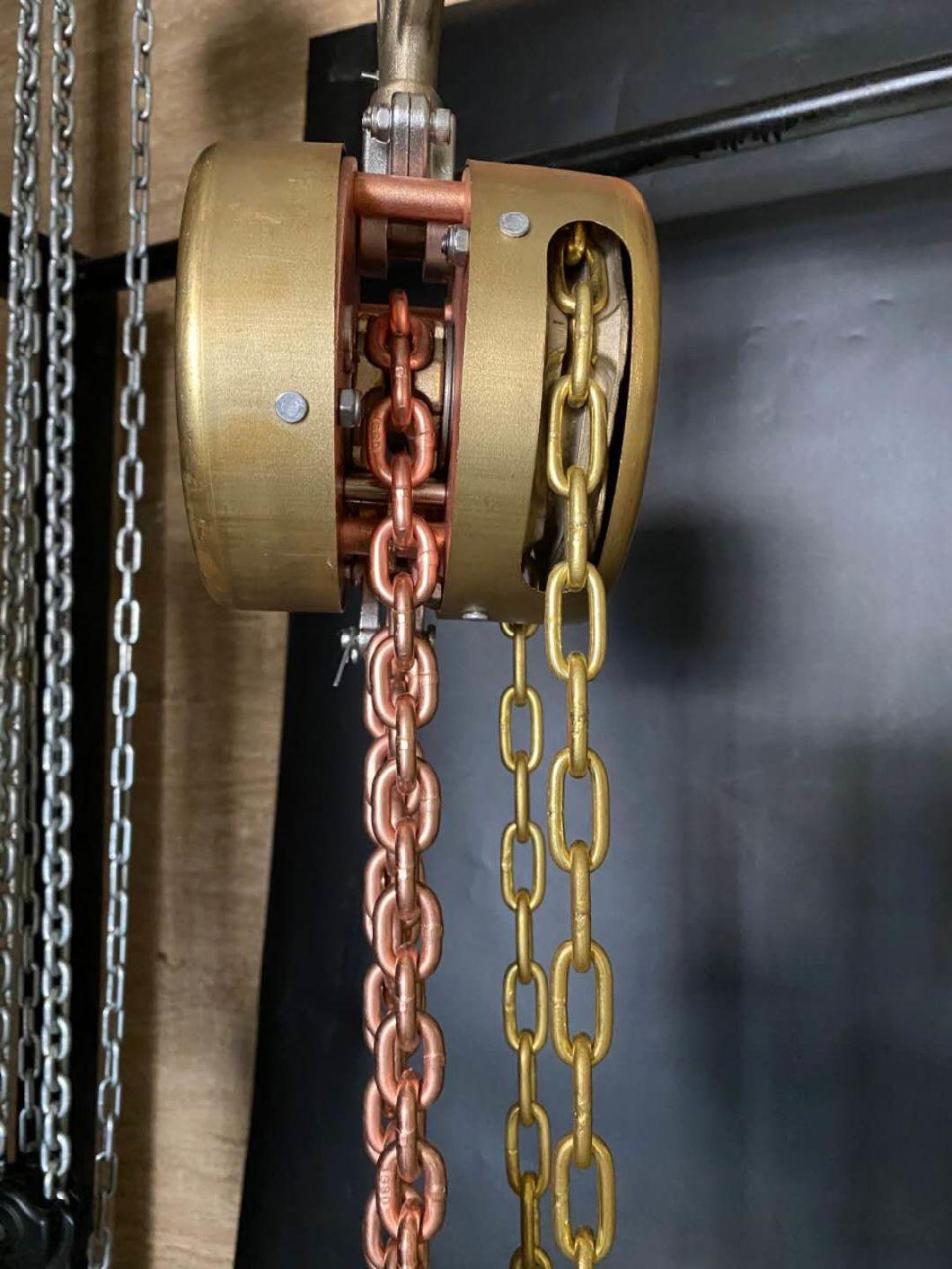 Explosion-Proof Chain Hoist Mini Portable Block Chain Hoist with Copper Material