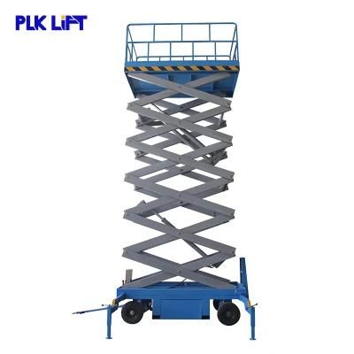18m Portable Electric Hydraulic Mobile Diesel Scissor Lift with Ce