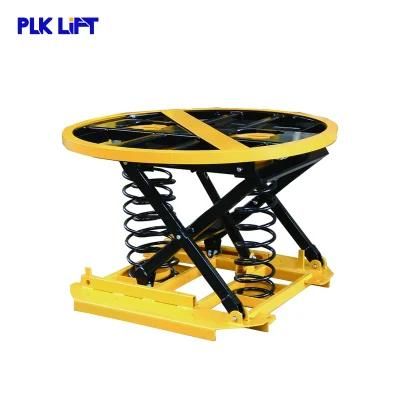 2000kg Load Spring Pallet Positioner Lifter 360 Rotate Lift Table
