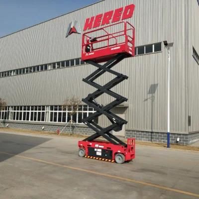High Impect Self Propelled Small Electric Scissor Lift Rental with 6m 8m 10m Platform