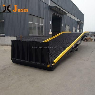 China Factory Price 6t/8t/10t/12t/15t Hydraulic Container Loading and Unloading Dock Ramp for Forklift Use