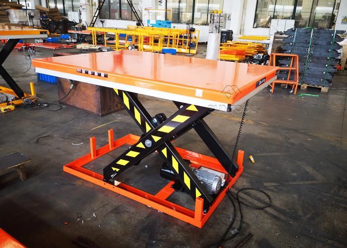 Heavy Duty Cargo Lift Table Cargo Elevator Scissor Lift Platform 4 Tons
