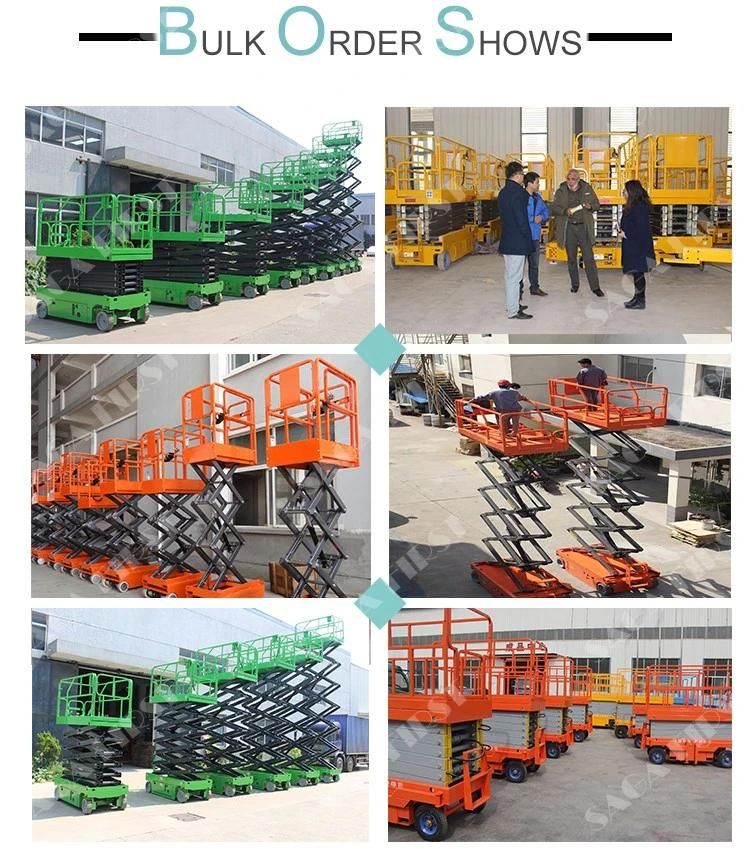 14m Mini Self Propelled Aerial Hydraulic Electric Mobile Scissor Lift