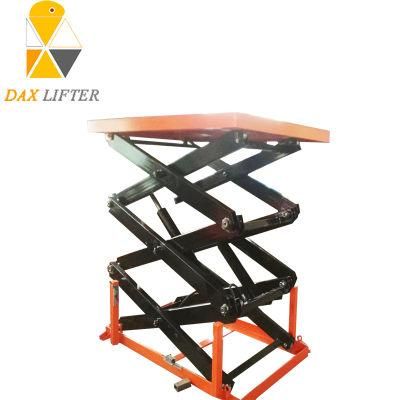 500kg 1000kg Storage Lifting Platform Scissor Table Lift with CE