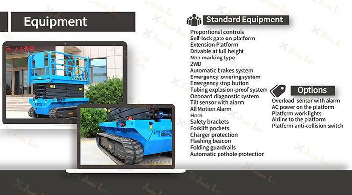 Shandong Factory Mobile Tracked Lifting Platform Track Crawler Scissor Lift