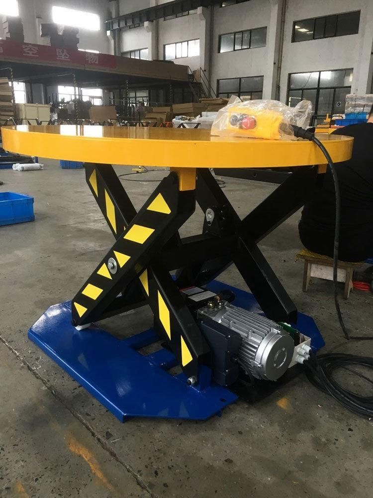 Rotary Scissor Lift Table with Turntable Function