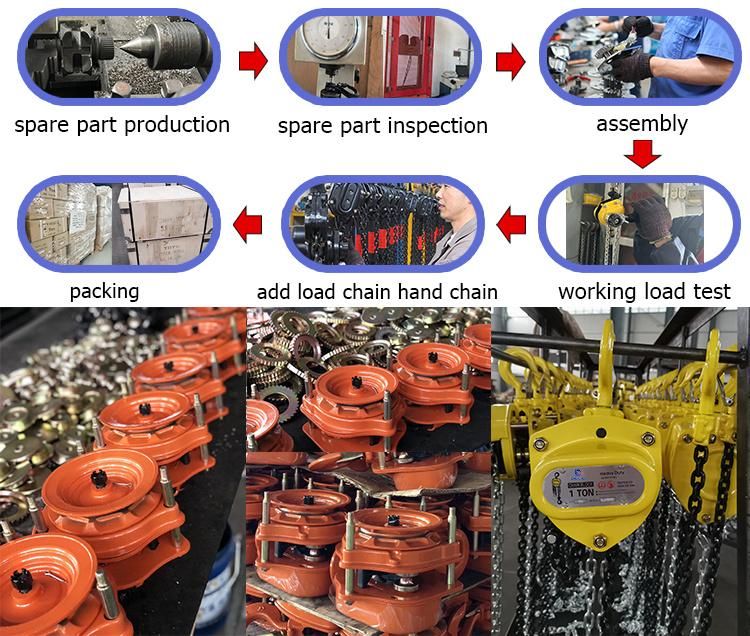 Dele SLA 10ton Manual Movable Chain Pulley Block Chain Hoist